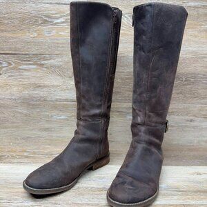 Clarks Camzin Branch Brown Leather Knee High Boots Women's SIze 7